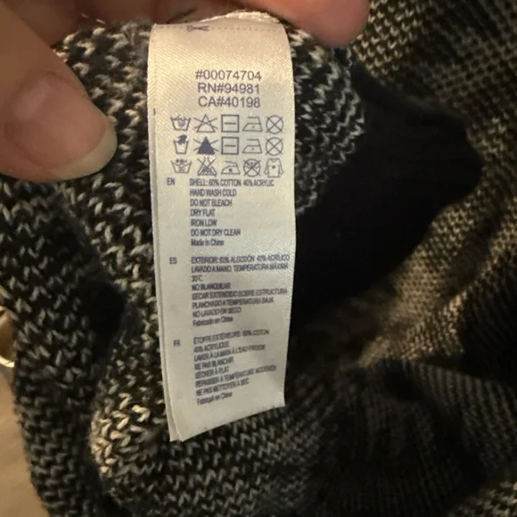 Forever 21 Monochrome Knit Cardigan Boho Aztec - Picture 5 of 13